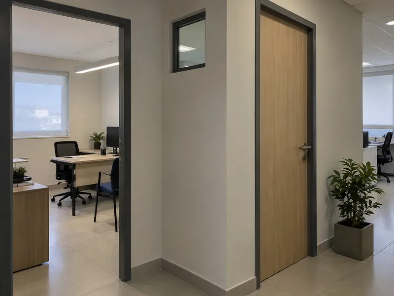 Detalhe de acabamento em drywall executado pela Construserv