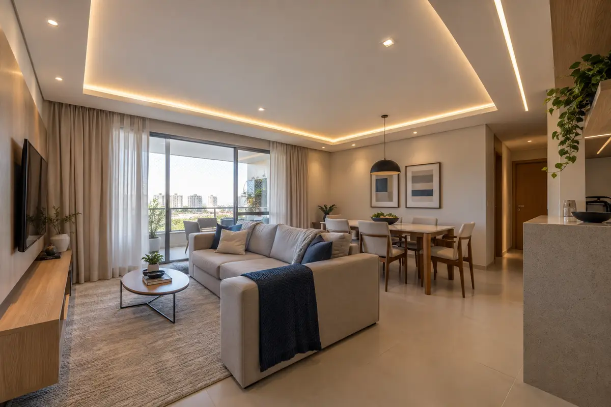 Projeto de forro em drywall executado pela Construserv